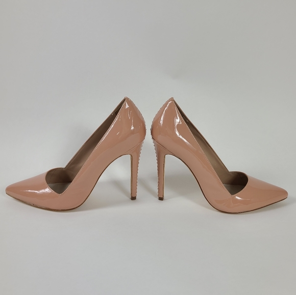 ALICE & OLIVIA Blush Pink Nude Dina Heels - 38.5 - Picture 5 of 8